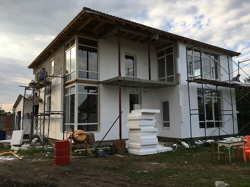 Утепление пенопластом наружных стен в Калинковичах