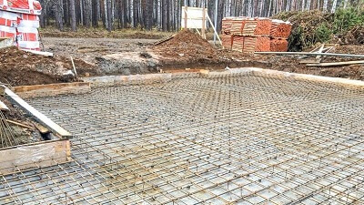 Заливка фундамента под дом в Калинковичах